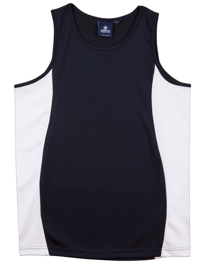 [TS19K] Kid's truedry contrast mesh singlet