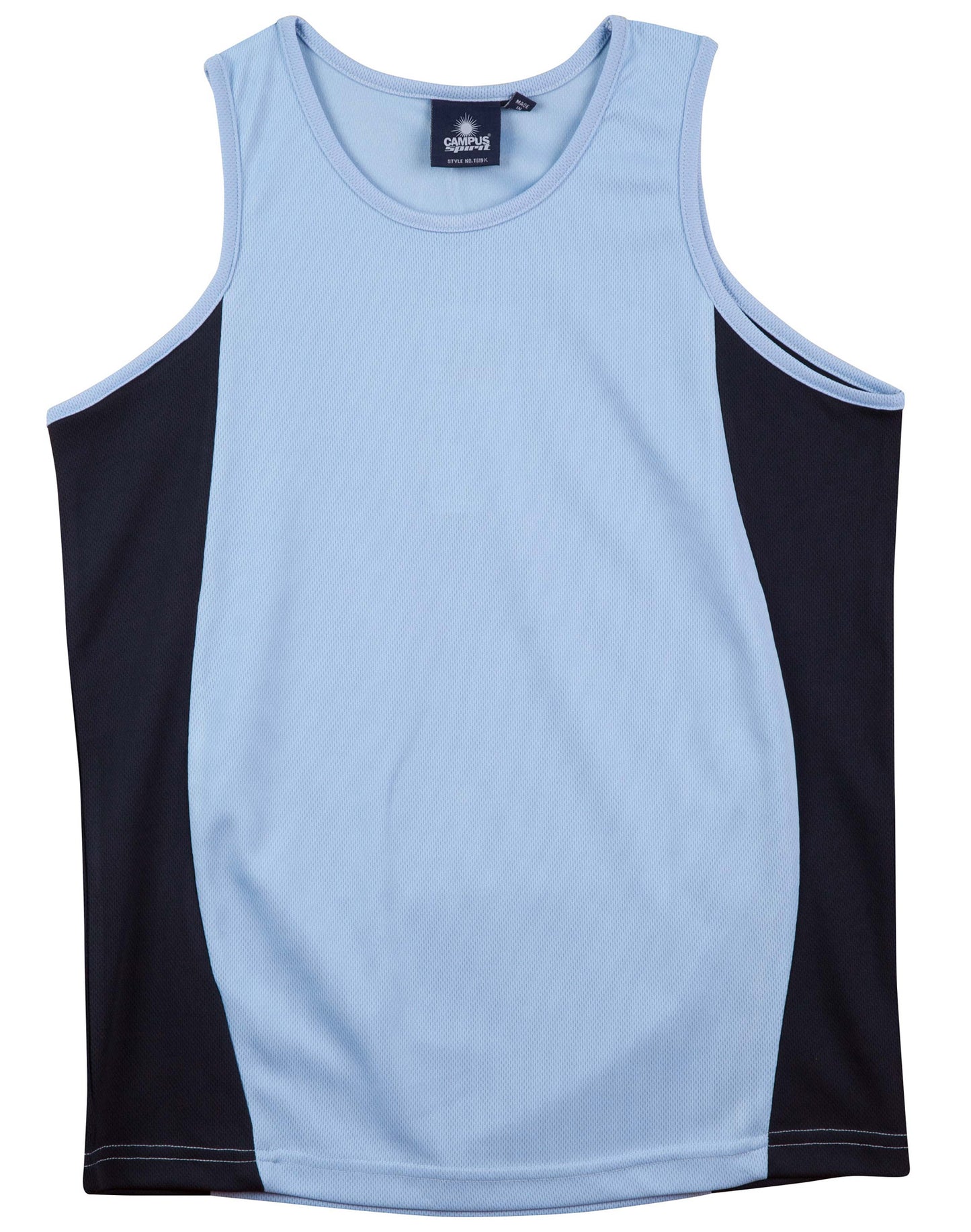 [TS19K] Kid's truedry contrast mesh singlet