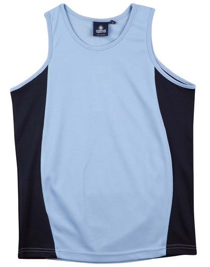 [TS19K] Kid's truedry contrast mesh singlet