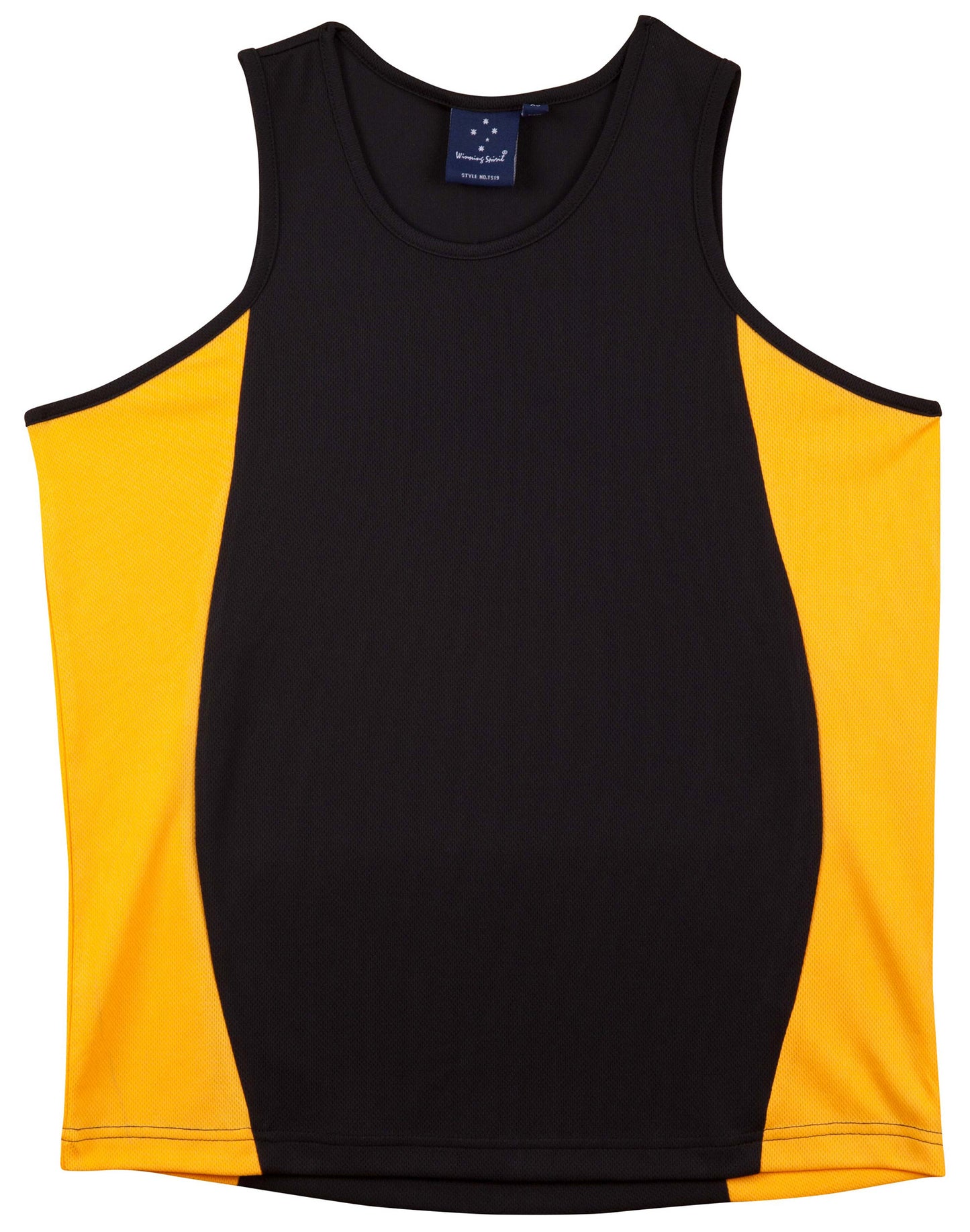 [TS19] Men's cooldry contrast mesh singlet