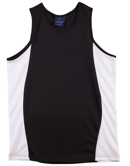 [TS19A] Men's Truedry Contrast Mesh Singlet