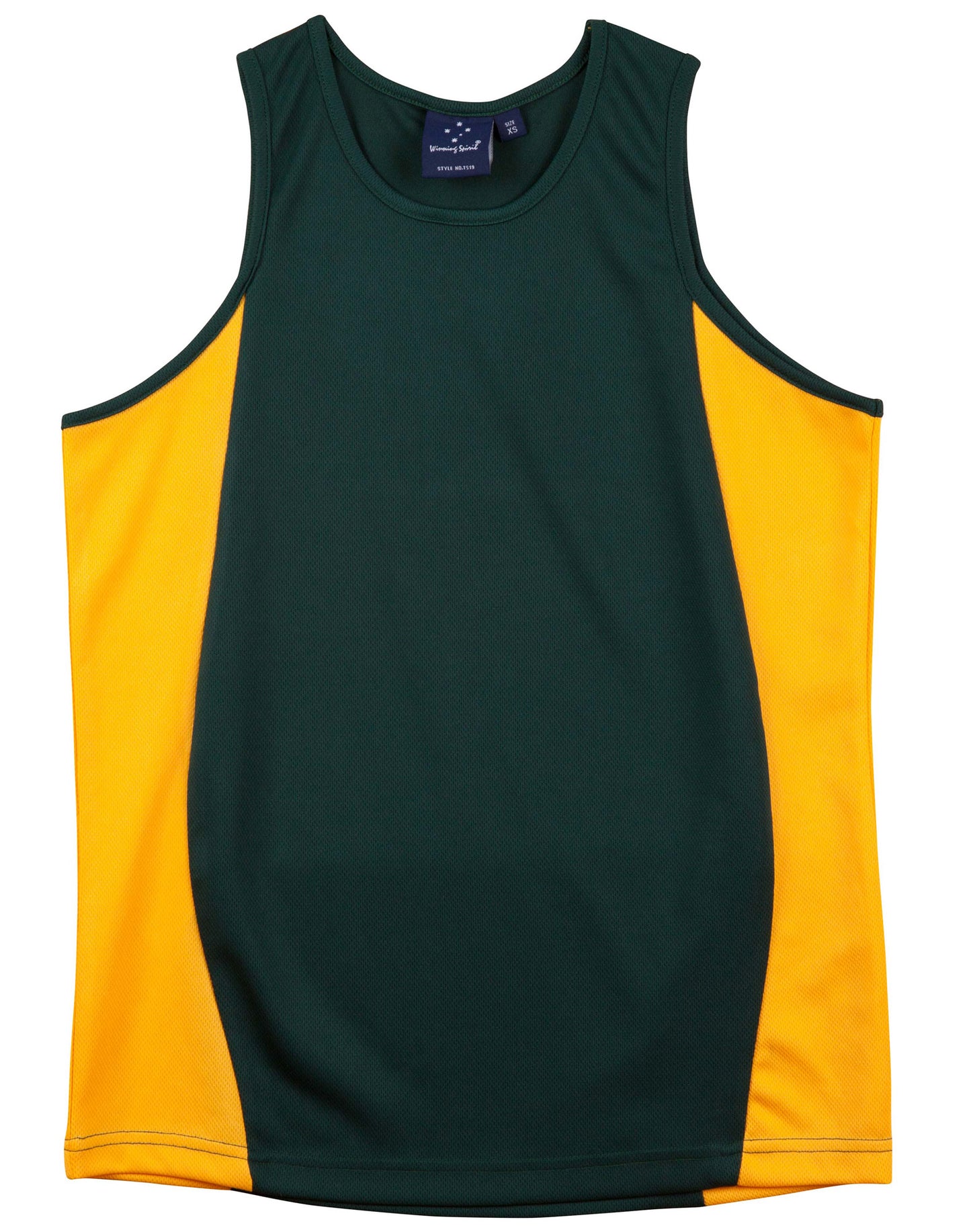 [TS19] Men's cooldry contrast mesh singlet
