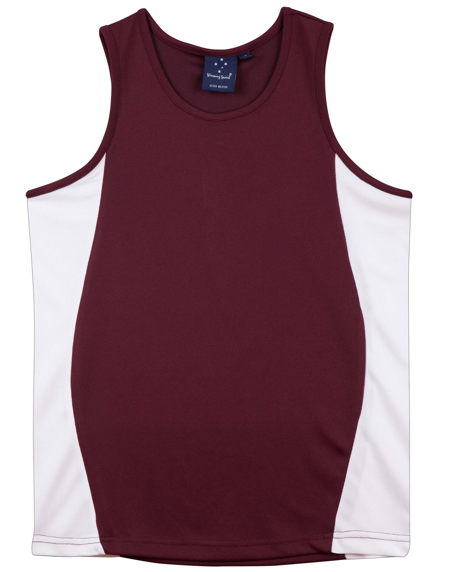 [TS19] Men's cooldry contrast mesh singlet