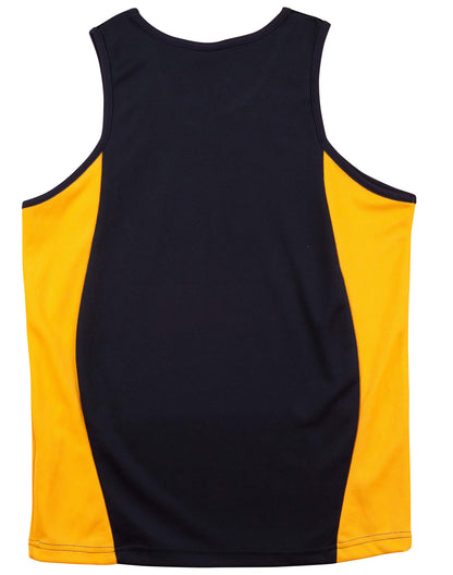 [TS19A] Men's Truedry Contrast Mesh Singlet