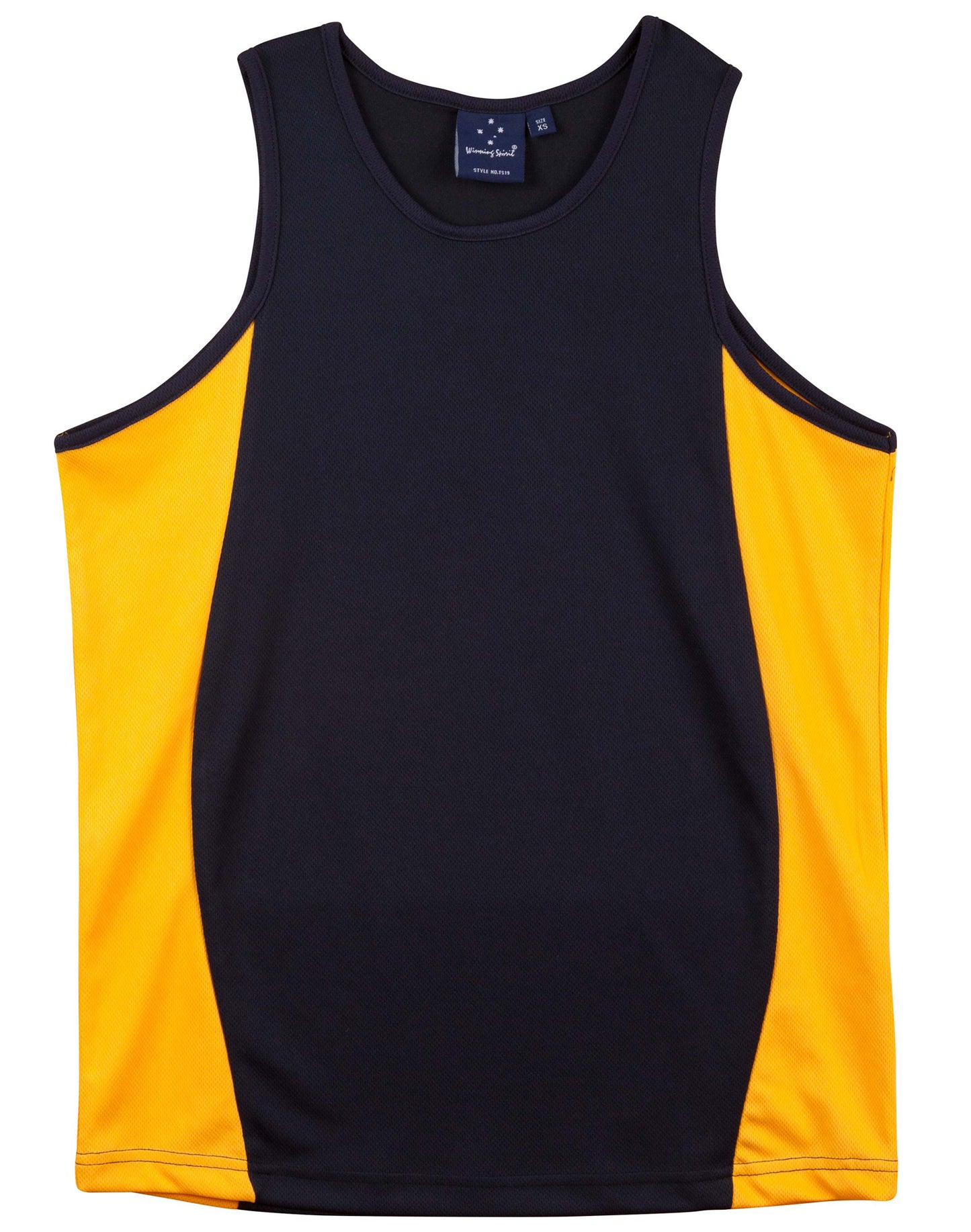 [TS19] Men's cooldry contrast mesh singlet