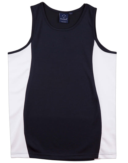 [TS19] Men's cooldry contrast mesh singlet