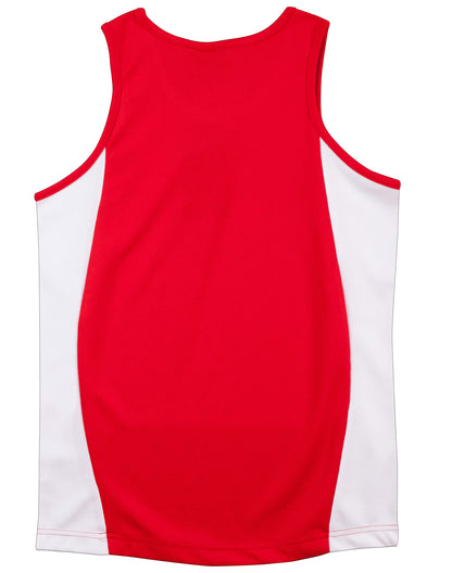 [TS19A] Men's Truedry Contrast Mesh Singlet