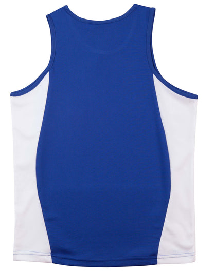 [TS19A] Men's Truedry Contrast Mesh Singlet