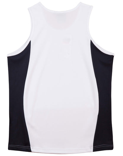 [TS19A] Men's Truedry Contrast Mesh Singlet