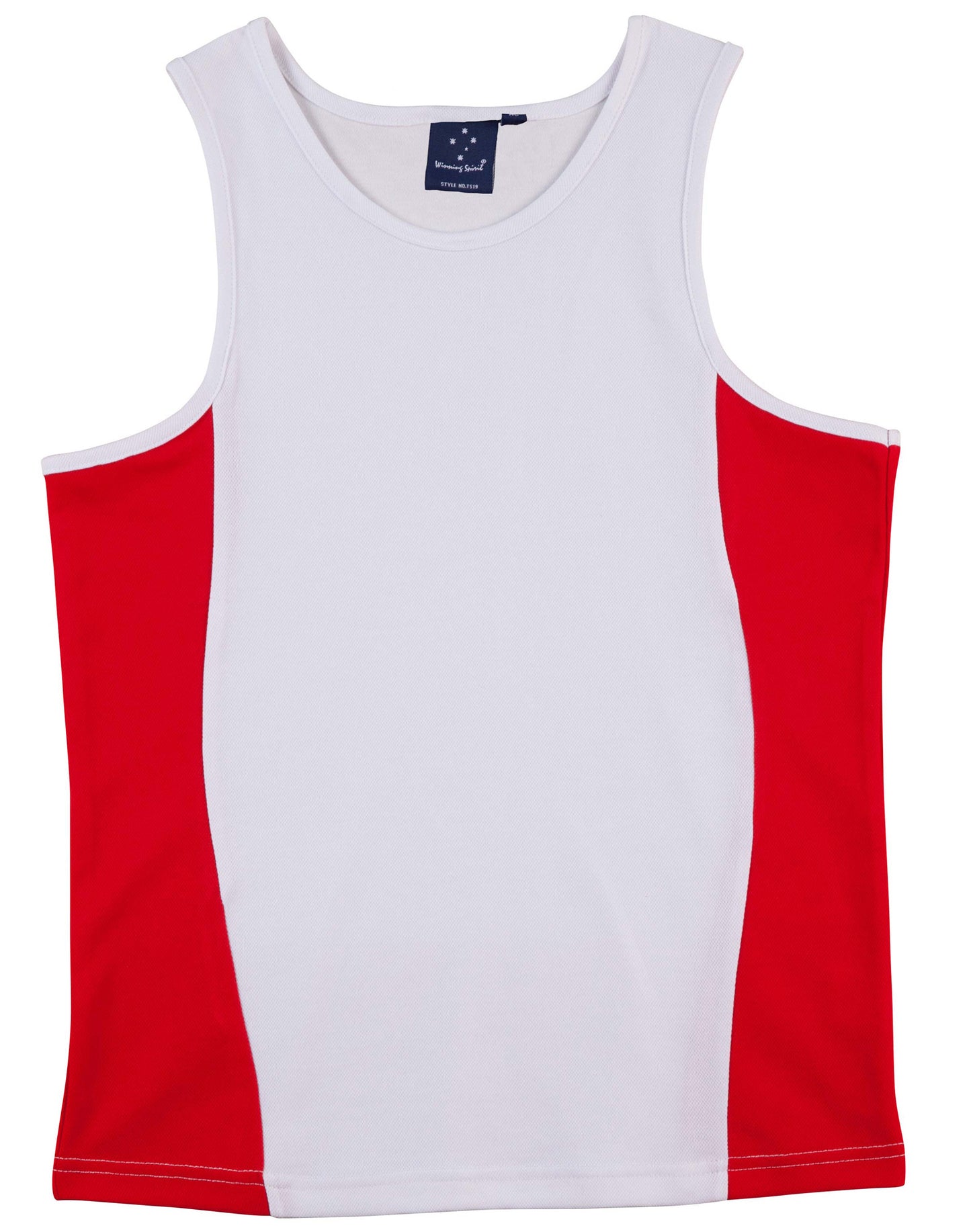 [TS19A] Men's Truedry Contrast Mesh Singlet