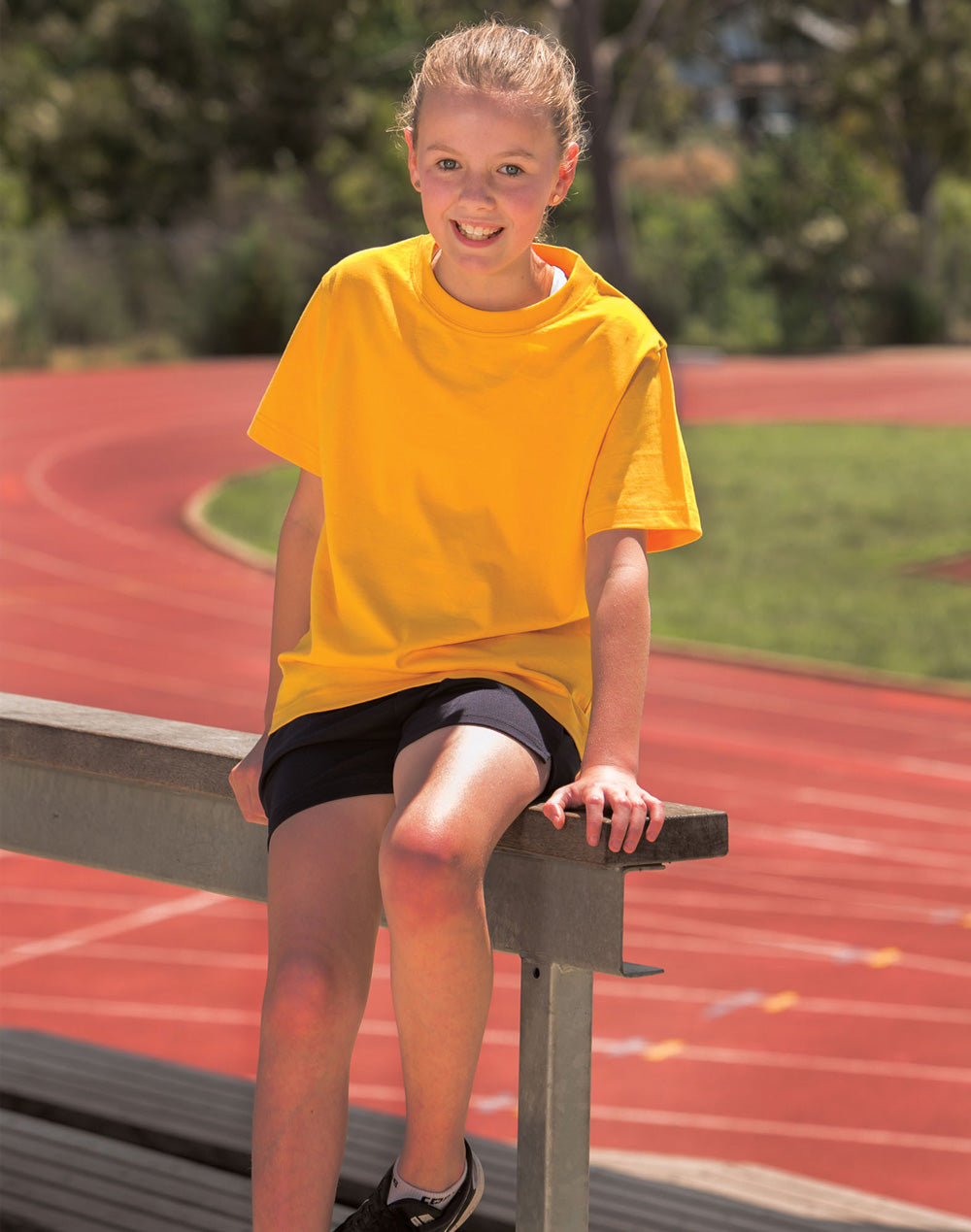 [TS37K] Kid's Cotton Semi Fitted Tee