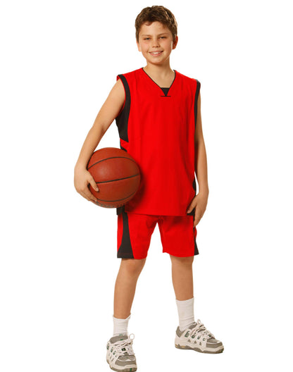 [TS83K] Kid's Basketball Singlet