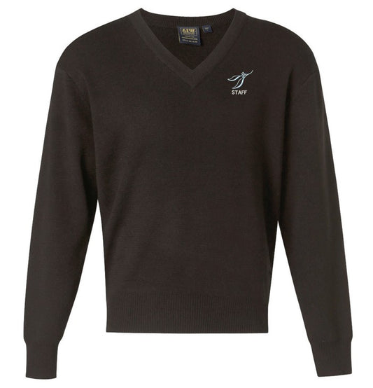 Unisex Wool / Acrylic V-Neck Jumper (YARRAWARRAH)