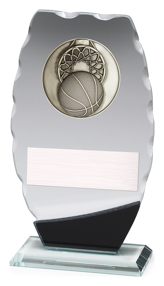 Clipped Oval Glass - Basketball