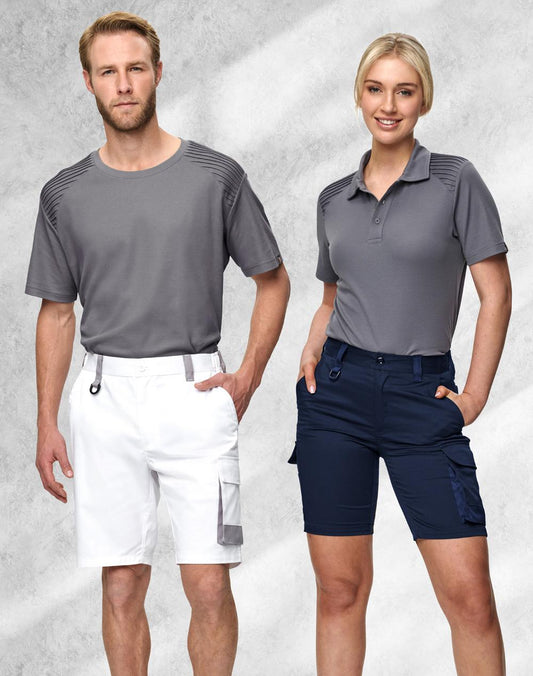 [WP04] Unisex Utility Stretch Cargo Work Shorts