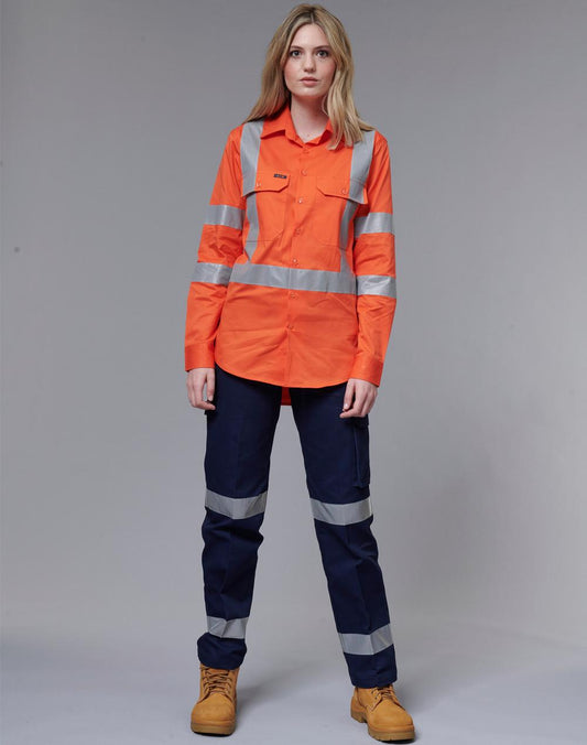 [WP15HV] Ladies' Heavy Cotton Pre-Shrunk Drill Pant with 3M Tape