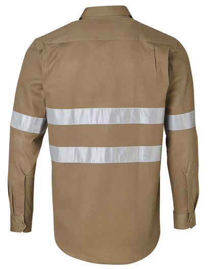[WT04HV] Cotton Drill L/S Work Shirt 3M Tapes