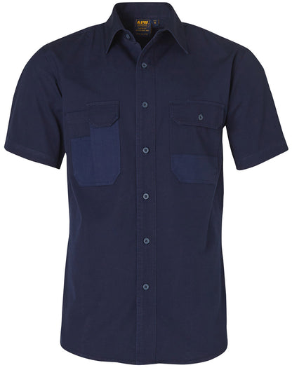 [WT05] Fine Duck Weave Dura-Wear Short Sleeve Work Shirt