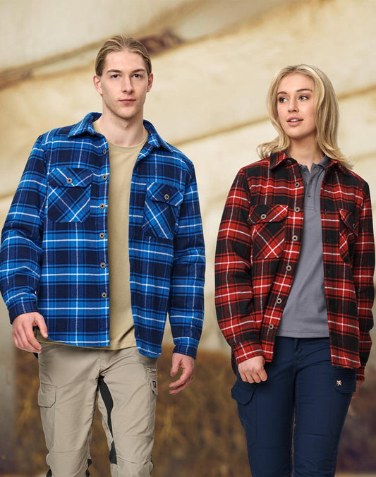 [WT07] Adults' Quilted Flannel Shirt