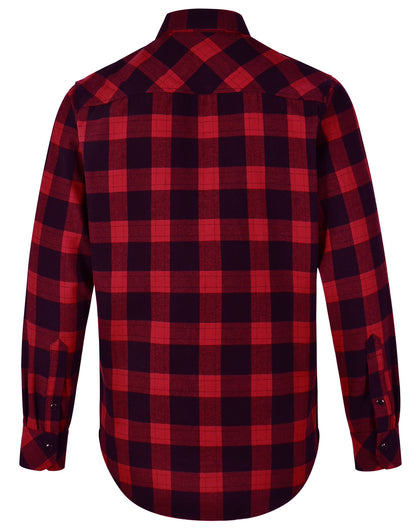 [WT11] Unisex Flannel Plaid Shirt