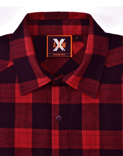 [WT11] Unisex Flannel Plaid Shirt