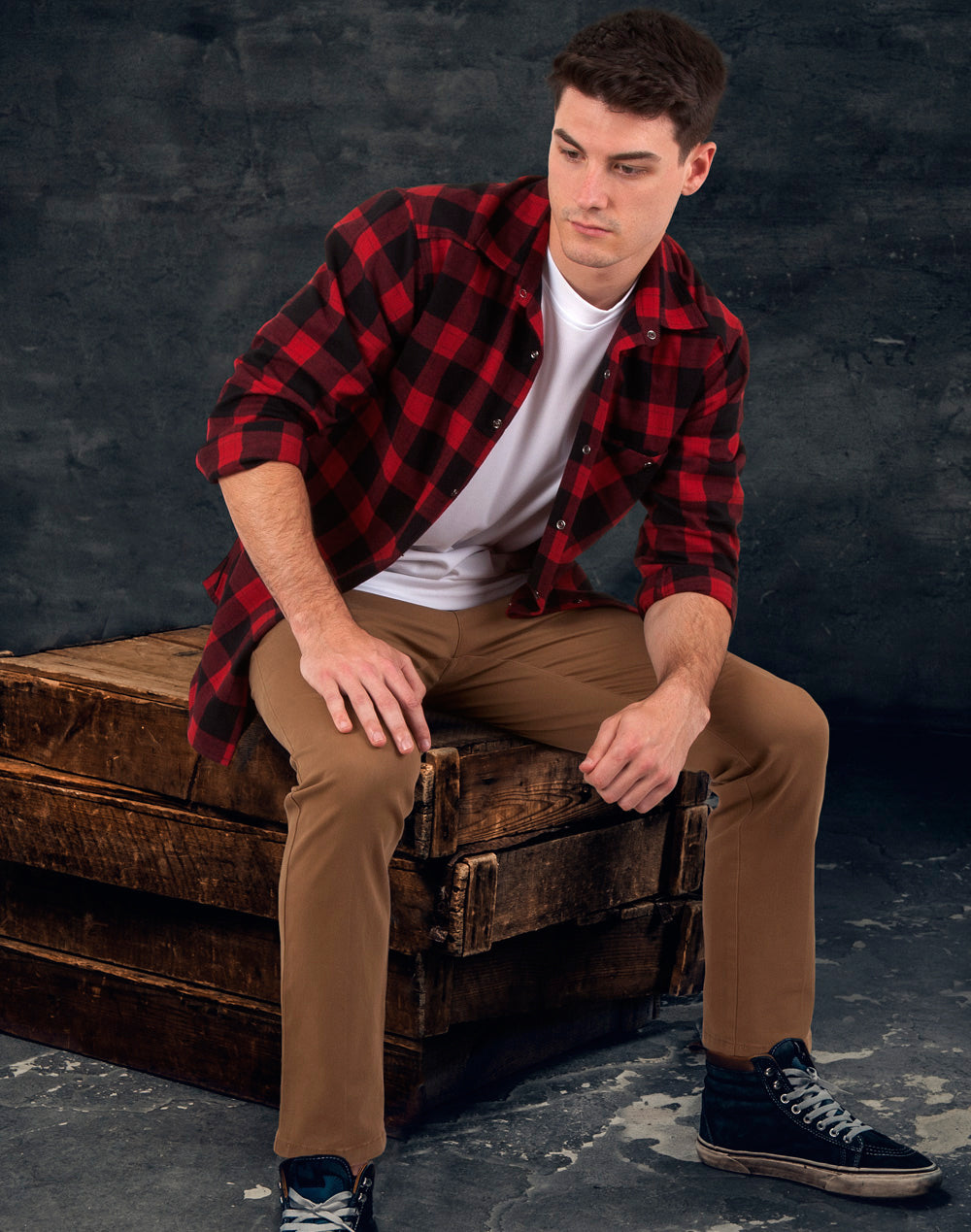[WT11] Unisex Flannel Plaid Shirt