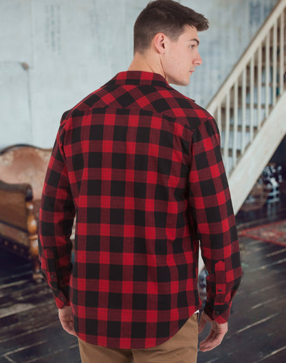 [WT11] Unisex Flannel Plaid Shirt