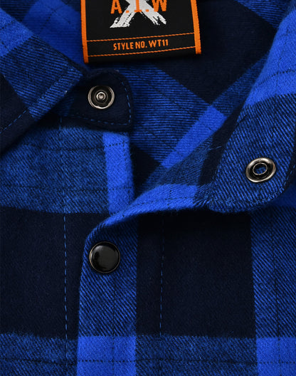 [WT11] Unisex Flannel Plaid Shirt