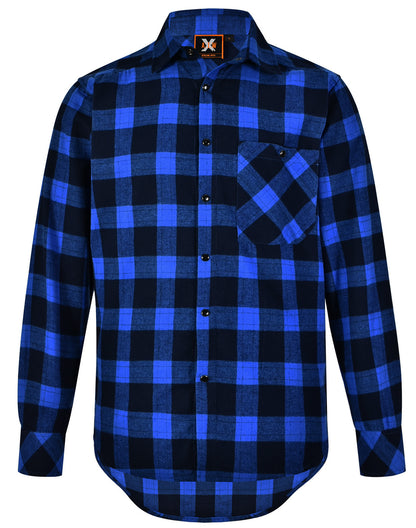 [WT11] Unisex Flannel Plaid Shirt
