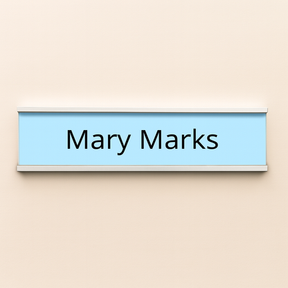 Wall Sign with aluminium holder