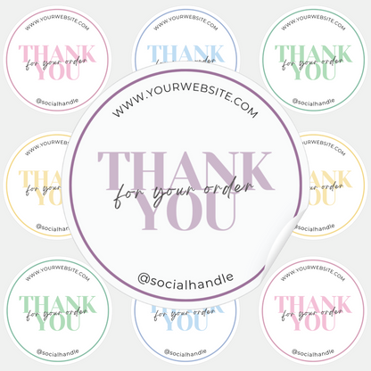 Thank You For Your Order Sticker