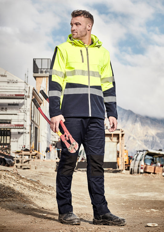 Unisex Hi Vis Streetworx 2 In 1 Stretch Softshell Jacket