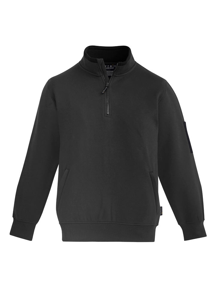 Unisex 1/4 Zip Brushed Fleece Pullover