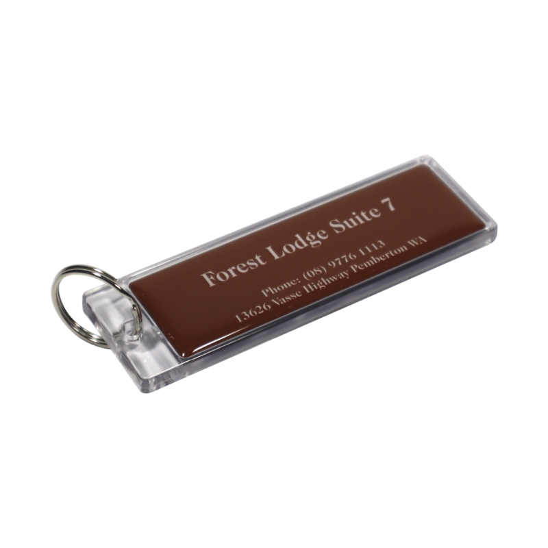 Acrylic Key Tag 110x35mm