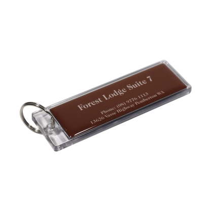 Acrylic Key Tag 110x35mm