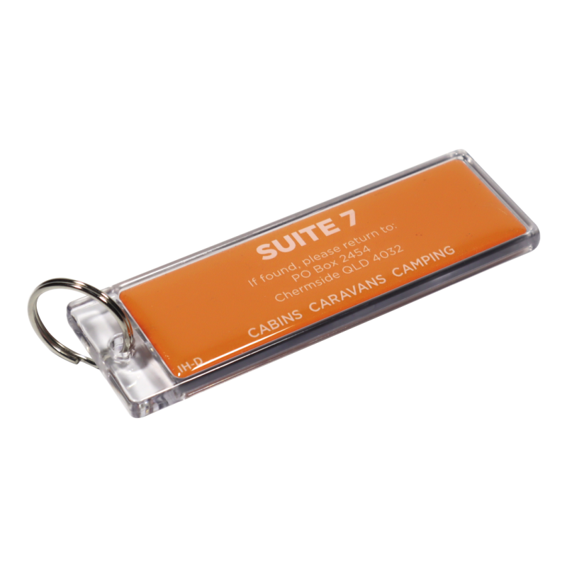 Acrylic Key Tag 110x35mm