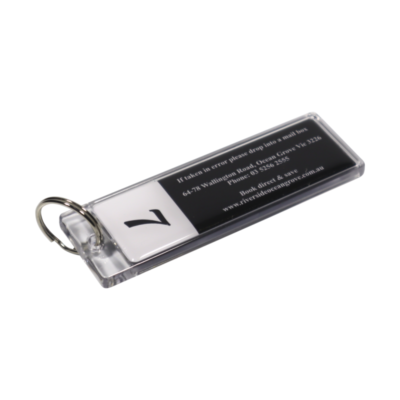 Acrylic Key Tag 110x35mm