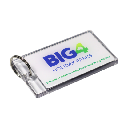 Acrylic Key Tag 90x50mm